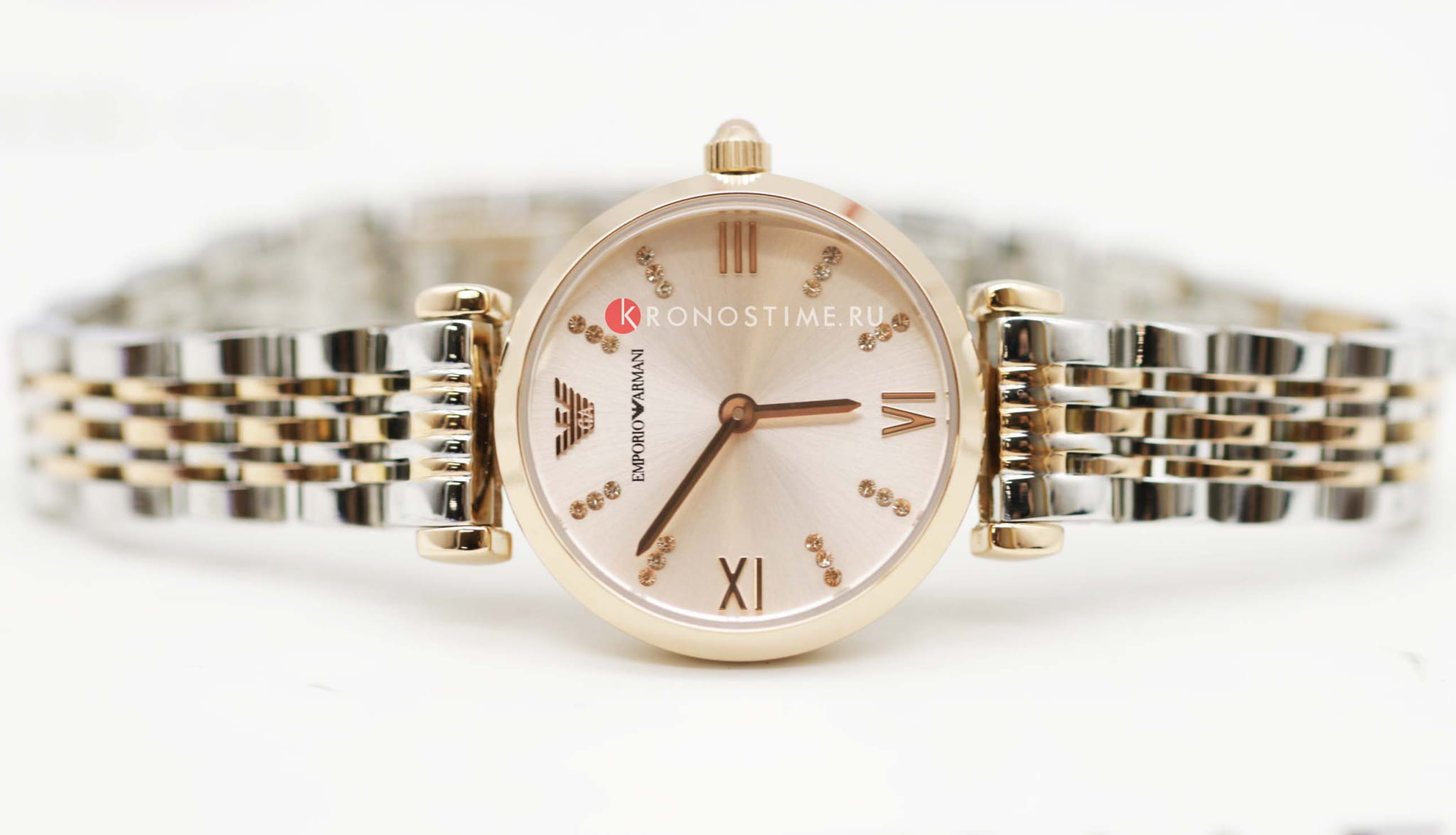 Emporio Armani Emporio Armani AR11223 женские часы розовый циферблат на запястье